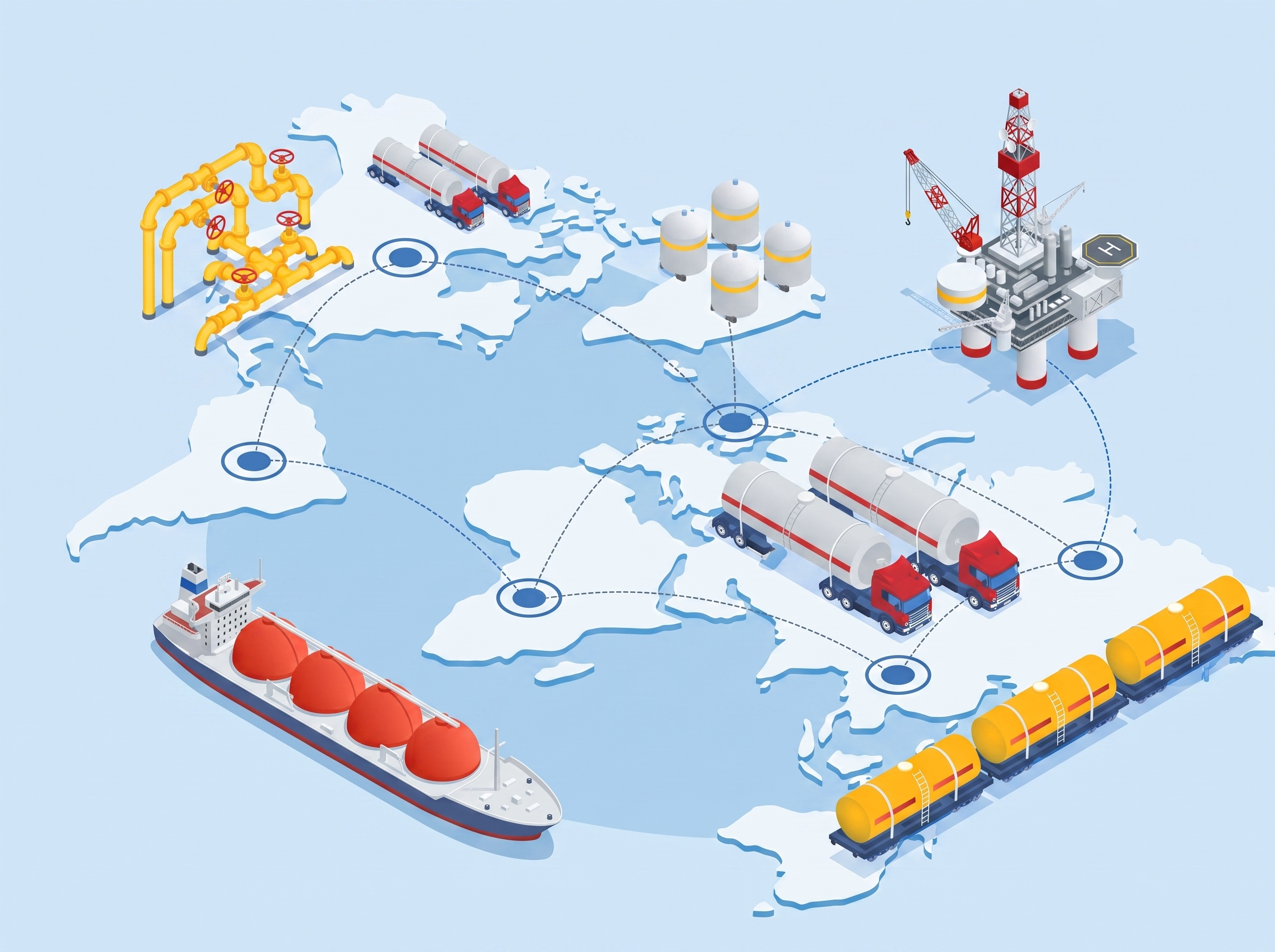 RightAngle - global energy logistics supply-chain map